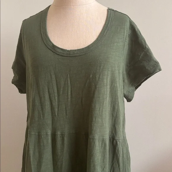 Time and Tru Olive Green Midi Dress - Picture 2 of 4